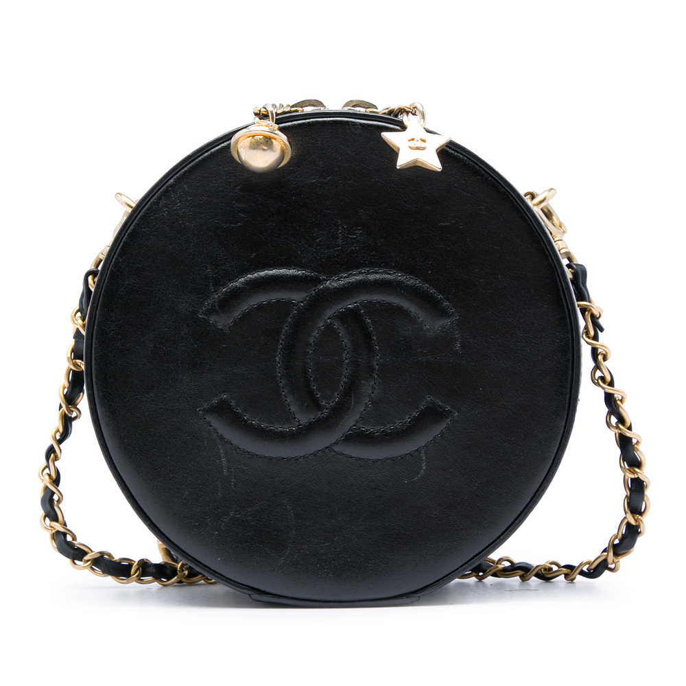 Pre-Loved Chanel Glazed Calfskin Round As Earth Evening Bag